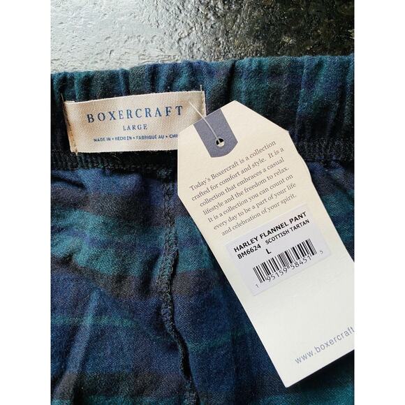 Boxercraft unisex Haley flannel pajama pants Scottish Tartan NWT Large Adult - Picture 4 of 5